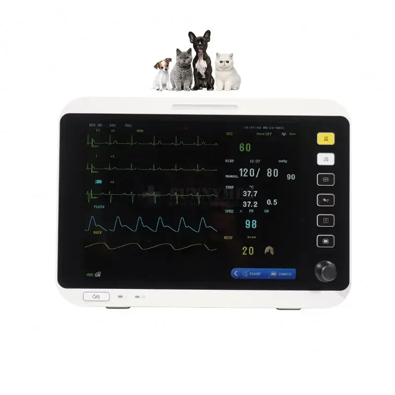 Veterinary Pet Multi-parameter ETCO2 12.1 Inch Portable Animal Vet Multiparameter
Veterinary Pet Multi-parameter ETCO2 12.1 Inch Portable Animal Vet Multiparameter
