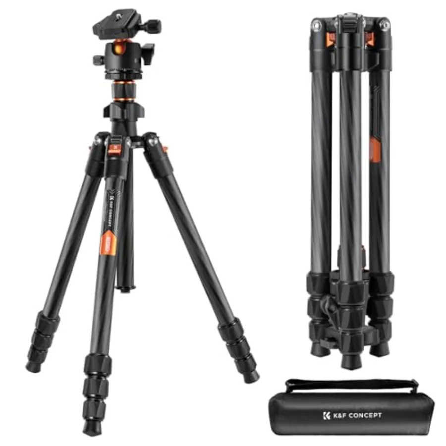 64 Carbon Fiber Camera Tripod Lightweight Travel Tripod with 36mm Metal Ball Head Load Capacity 17.6lbs Quick Release Plate for
64 Carbon Fiber Camera Tripod Lightweight Travel Tripod with 36mm Metal Ball Head Load Capacity 17.6lbs Quick Release Plate for