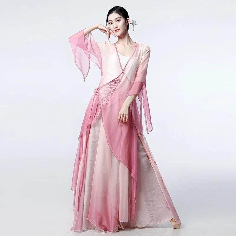 Chinese Classic Folk Dance Costume Woman Chiffon Yangko Dancewear Butterfly Fan Umbrella Dancing Clothing National Gauze Top
Chinese Classic Folk Dance Costume Woman Chiffon Yangko Dancewear Butterfly Fan Umbrella Dancing Clothing National Gauze Top