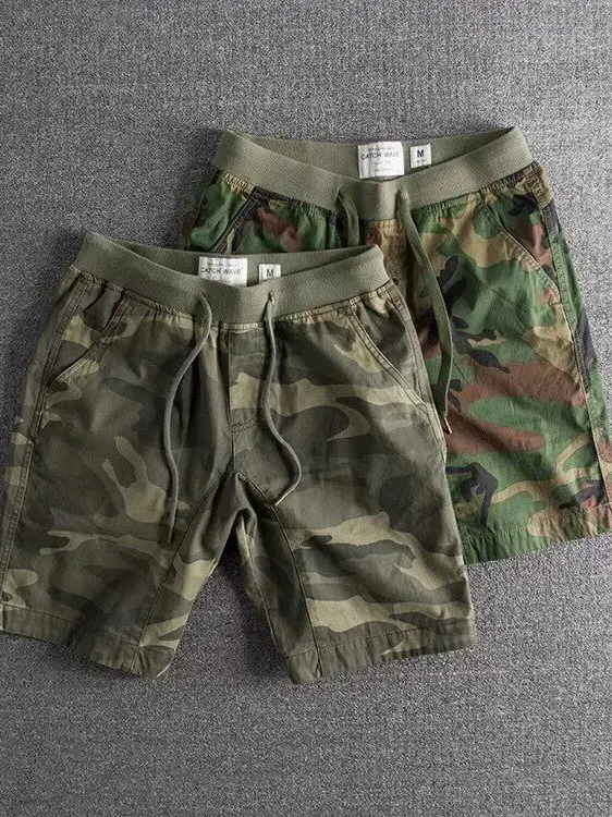 Men's Casual Cotton Camouflage Work Shorts Summer Outdoor Wear Four-Fifths Length Mid-Waist Straight Leg City Walk Shorts
Men's Casual Cotton Camouflage Work Shorts Summer Outdoor Wear Four-Fifths Length Mid-Waist Straight Leg City Walk Shorts