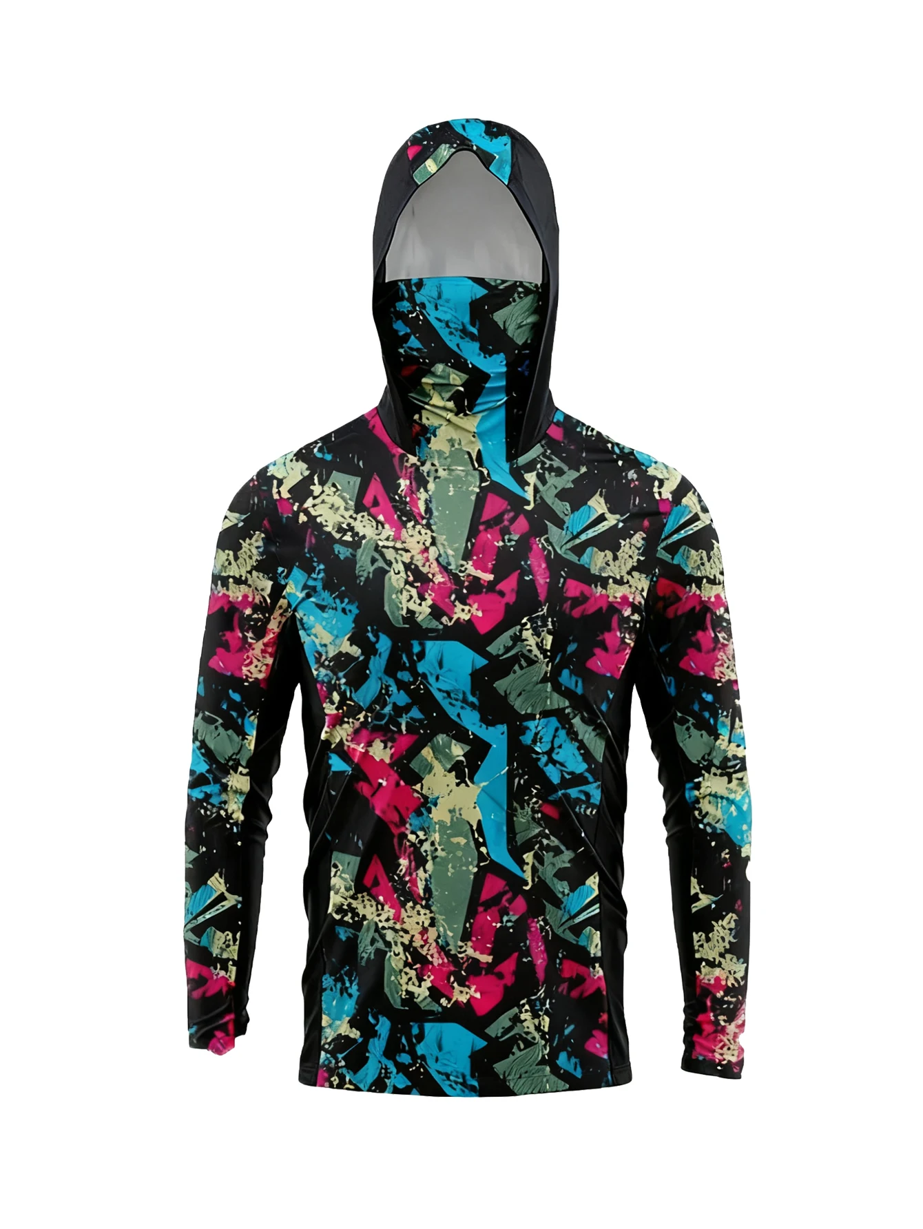 Men Long Sleeve Fishing Hoodie Mask Anti-UV Sun Protection Clothes Fish Shirt Hunting Fish Jersey UPF 50+
Men Long Sleeve Fishing Hoodie Mask Anti-UV Sun Protection Clothes Fish Shirt Hunting Fish Jersey UPF 50+