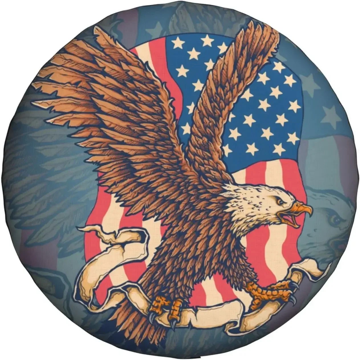 Patriotic Eagle Ribbon Flag Car Spare Tire Cover Wheel Protector Universal Fit For Truck SUV Trailer Camping Rv Tire Covers
Patriotic Eagle Ribbon Flag Car Spare Tire Cover Wheel Protector Universal Fit For Truck SUV Trailer Camping Rv Tire Covers