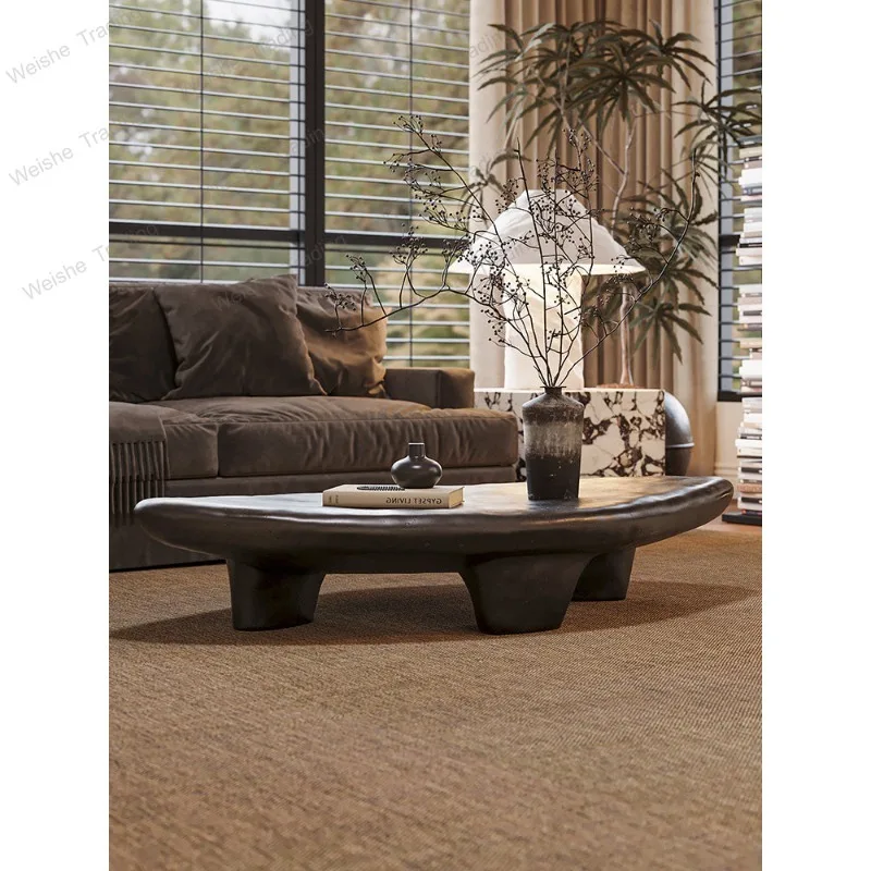 Medieval pebble coffee table black small apartment minimalist living room coffee table table
Medieval pebble coffee table black small apartment minimalist living room coffee table table