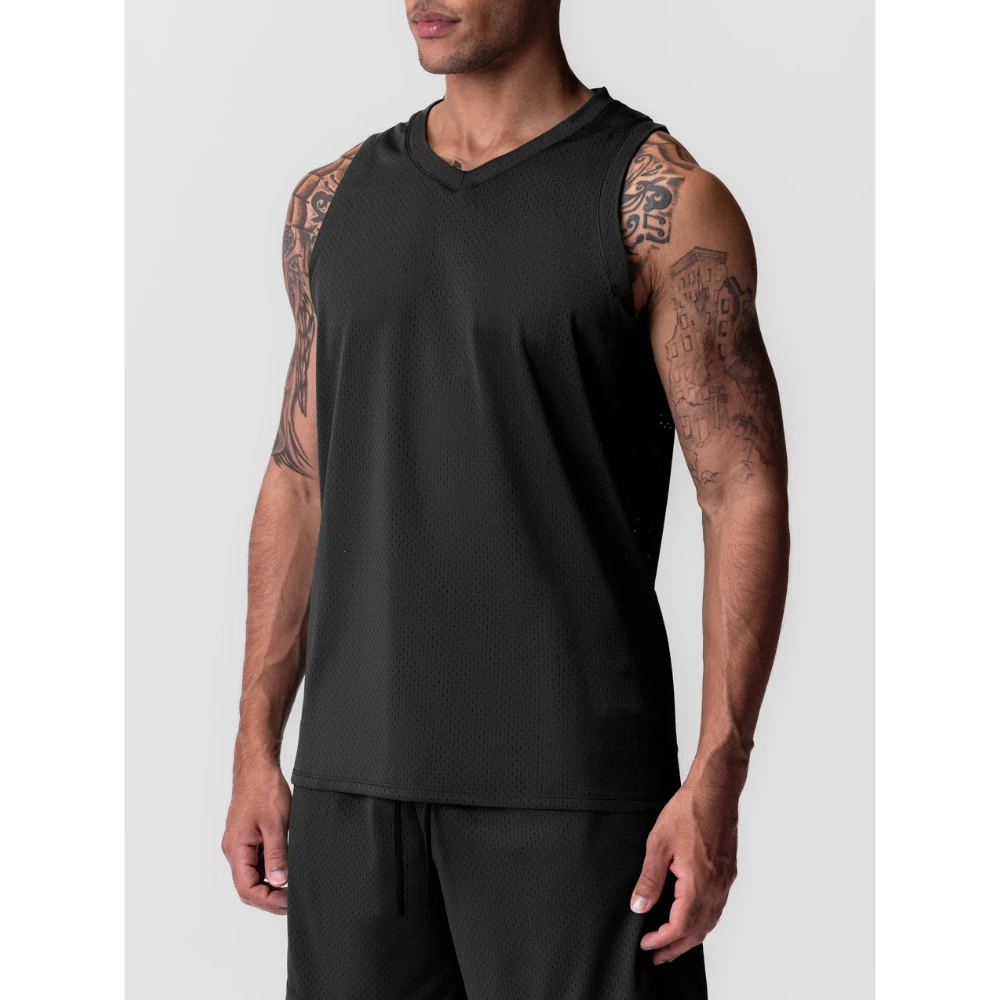 New Tank Top Men's Mesh Sports Fitness Vest Lightweight Top Quick Dry Breathable V-neck T-shirt Basketball Running Tank Summer
New Tank Top Men's Mesh Sports Fitness Vest Lightweight Top Quick Dry Breathable V-neck T-shirt Basketball Running Tank Summer