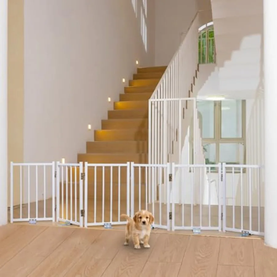 Free Standing Short Dog Gate 16.5'' Tall Foldable Dog Fence for Indoor and Outdoor Up to 72 Inch Extra Wide Puppy Gate for Stai
Free Standing Short Dog Gate 16.5'' Tall Foldable Dog Fence for Indoor and Outdoor Up to 72 Inch Extra Wide Puppy Gate for Stai