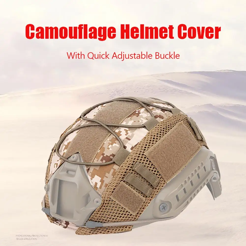 Camouflage Helmet Cover with Quick Adjustable Buckle Airsoft Helmet Case Outdoor Equipment (helmet Not Included)
Camouflage Helmet Cover with Quick Adjustable Buckle Airsoft Helmet Case Outdoor Equipment (helmet Not Included)