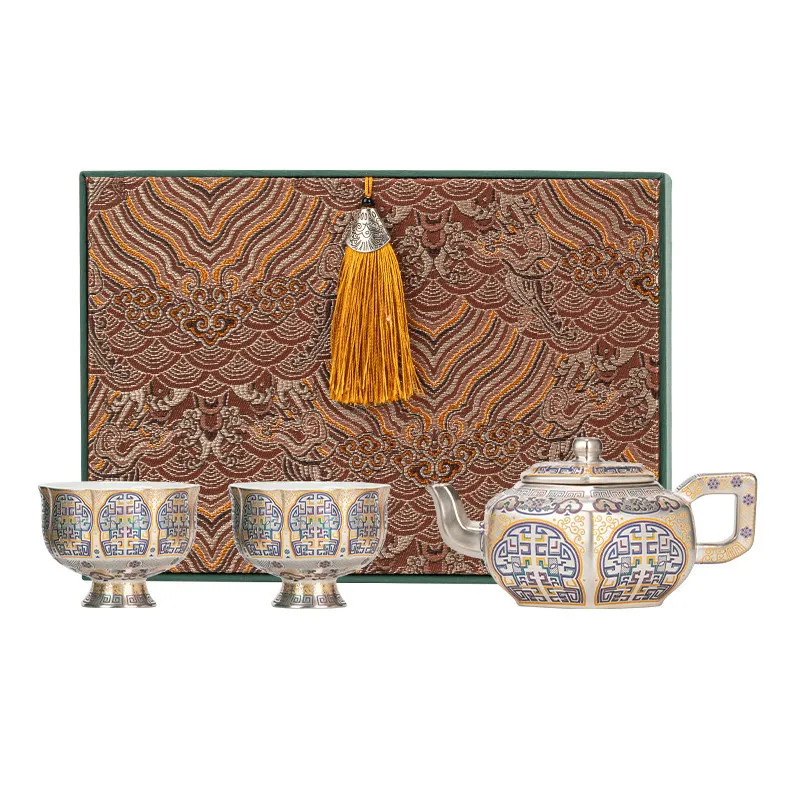 Liu Yin tea set is a high-end gift for parents, leaders and elders, Dunhuang Liu Yin hexagonal pot tea set
Liu Yin tea set is a high-end gift for parents, leaders and elders, Dunhuang Liu Yin hexagonal pot tea set