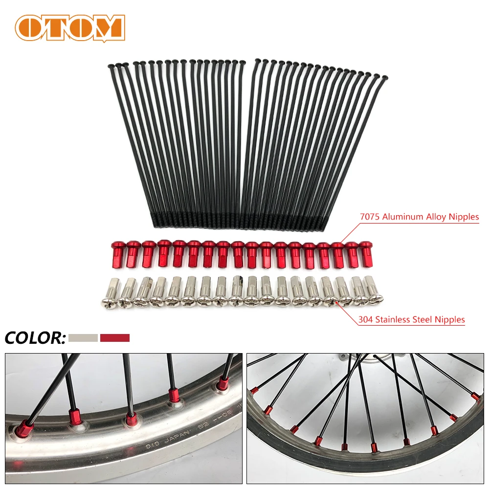 OTOM Bicycle Spokes With Nipples Motorcycle Front And Rear Wheels Rim Stainless Steel Black Wire Rays For HONDA CRF250R CRF450X
OTOM Bicycle Spokes With Nipples Motorcycle Front And Rear Wheels Rim Stainless Steel Black Wire Rays For HONDA CRF250R CRF450X