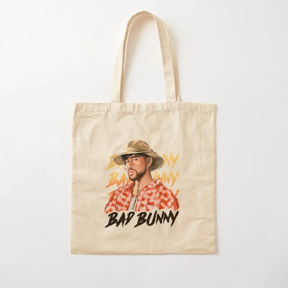 Bad Bunny in Panama Hat Un Verano Sin Ti Illustration Tote Bag shoping bag bag for beach Canvas Tote
Bad Bunny in Panama Hat Un Verano Sin Ti Illustration Tote Bag shoping bag bag for beach Canvas Tote