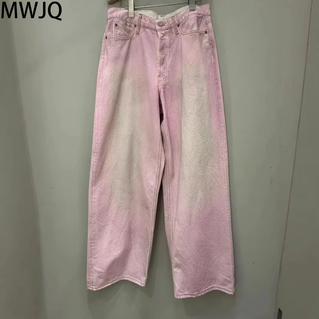 MWJQ Pink Color Jeans Men's High Street Dirty Niche Design Loose Wide Leg Pants Vintage Denim Trousers 2025 Spring Tide 010027
MWJQ Pink Color Jeans Men's High Street Dirty Niche Design Loose Wide Leg Pants Vintage Denim Trousers 2025 Spring Tide 010027