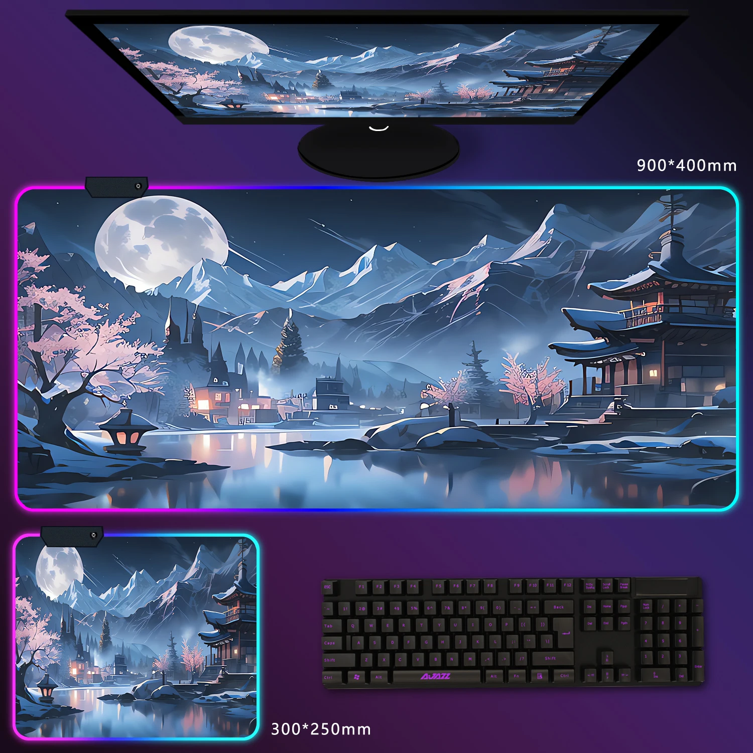RGB LED Glow Gaming mouse pad Super size table mat natural rubber non-slip base advanced locking process PC accessories XXL
RGB LED Glow Gaming mouse pad Super size table mat natural rubber non-slip base advanced locking process PC accessories XXL