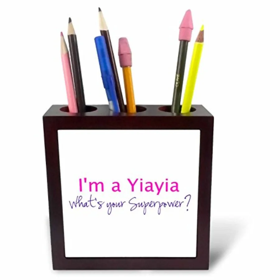 ph_193734_1 Im a Yiayia. Whats Your Superpower Hot Pink Funny Gift for Grandma Tile Pen Holder, 5-Inch
ph_193734_1 Im a Yiayia. Whats Your Superpower Hot Pink Funny Gift for Grandma Tile Pen Holder, 5-Inch