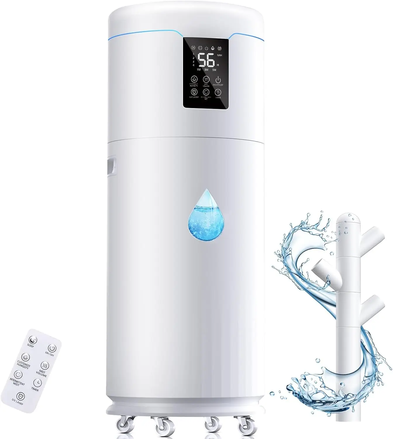 17L/4.5Gal Ultra Large Humidifiers for Bedroom 2000 sq ft, Quiet Humidifiers for Large Room, Tower Humidifier with 4 Mist
17L/4.5Gal Ultra Large Humidifiers for Bedroom 2000 sq ft, Quiet Humidifiers for Large Room, Tower Humidifier with 4 Mist