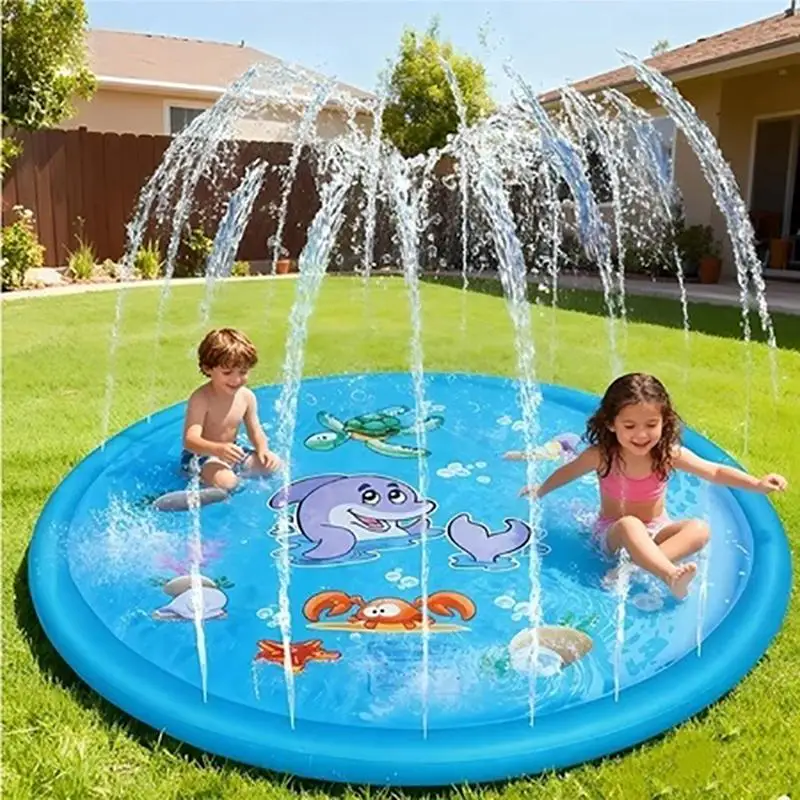 100cm Inflatable Splash Pad Water Play Mat With Sprinklers Age 3 4 5 6 7 Years Old Toddler Water Toy
100cm Inflatable Splash Pad Water Play Mat With Sprinklers Age 3 4 5 6 7 Years Old Toddler Water Toy