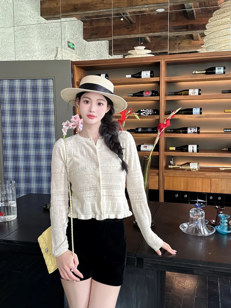 Zhiyuan Knitted Woolen Cardigan 16 Needles 48 Threads Lightweight Floral Women's Summer Sweater Premium Wool Commute Sty...
Zhiyuan Knitted Woolen Cardigan 16 Needles 48 Threads Lightweight Floral Women's Summer Sweater Premium Wool Commute Sty...