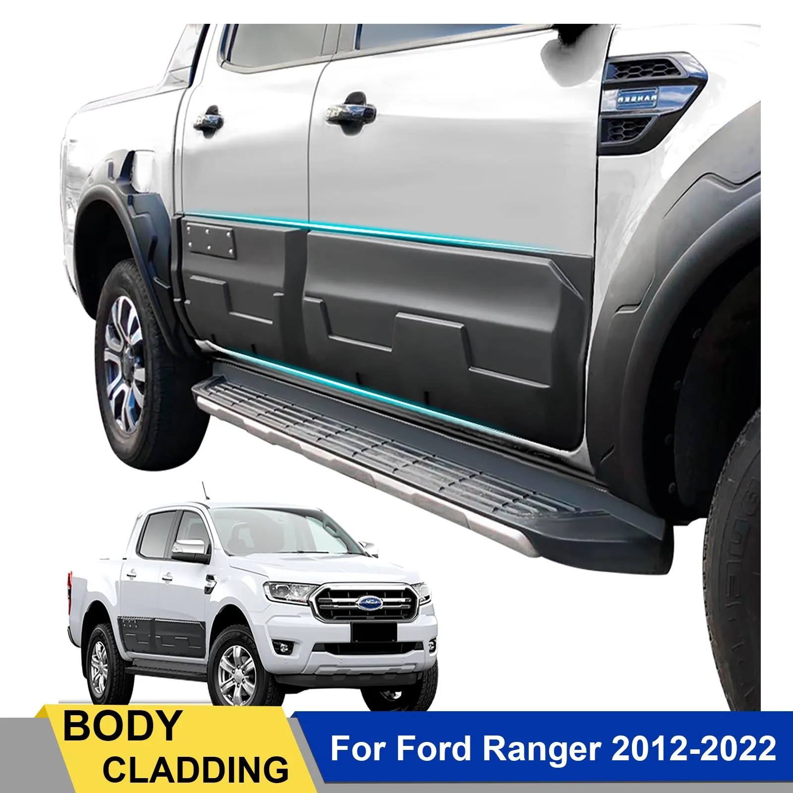 Door Protecter Guard Side Body Cladding Door Moulding Molds for Ford Ranger 2012-2022 WILDTRAK XLS XL XLT Limited Double Cabin
Door Protecter Guard Side Body Cladding Door Moulding Molds for Ford Ranger 2012-2022 WILDTRAK XLS XL XLT Limited Double Cabin