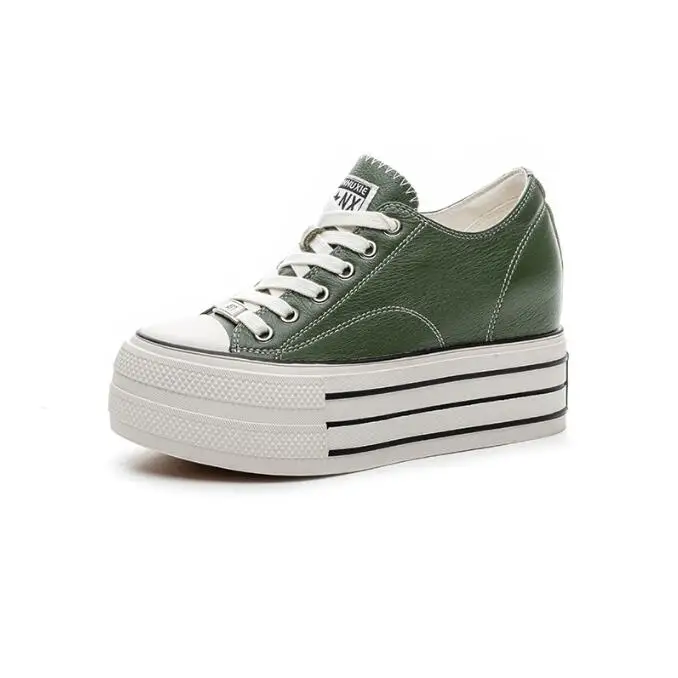 10cm Genuine Leather Platform Sneakers Wedge Shoes for Women Breathable Sneakers High Heels Spring Autumn Casual Shoes
10cm Genuine Leather Platform Sneakers Wedge Shoes for Women Breathable Sneakers High Heels Spring Autumn Casual Shoes