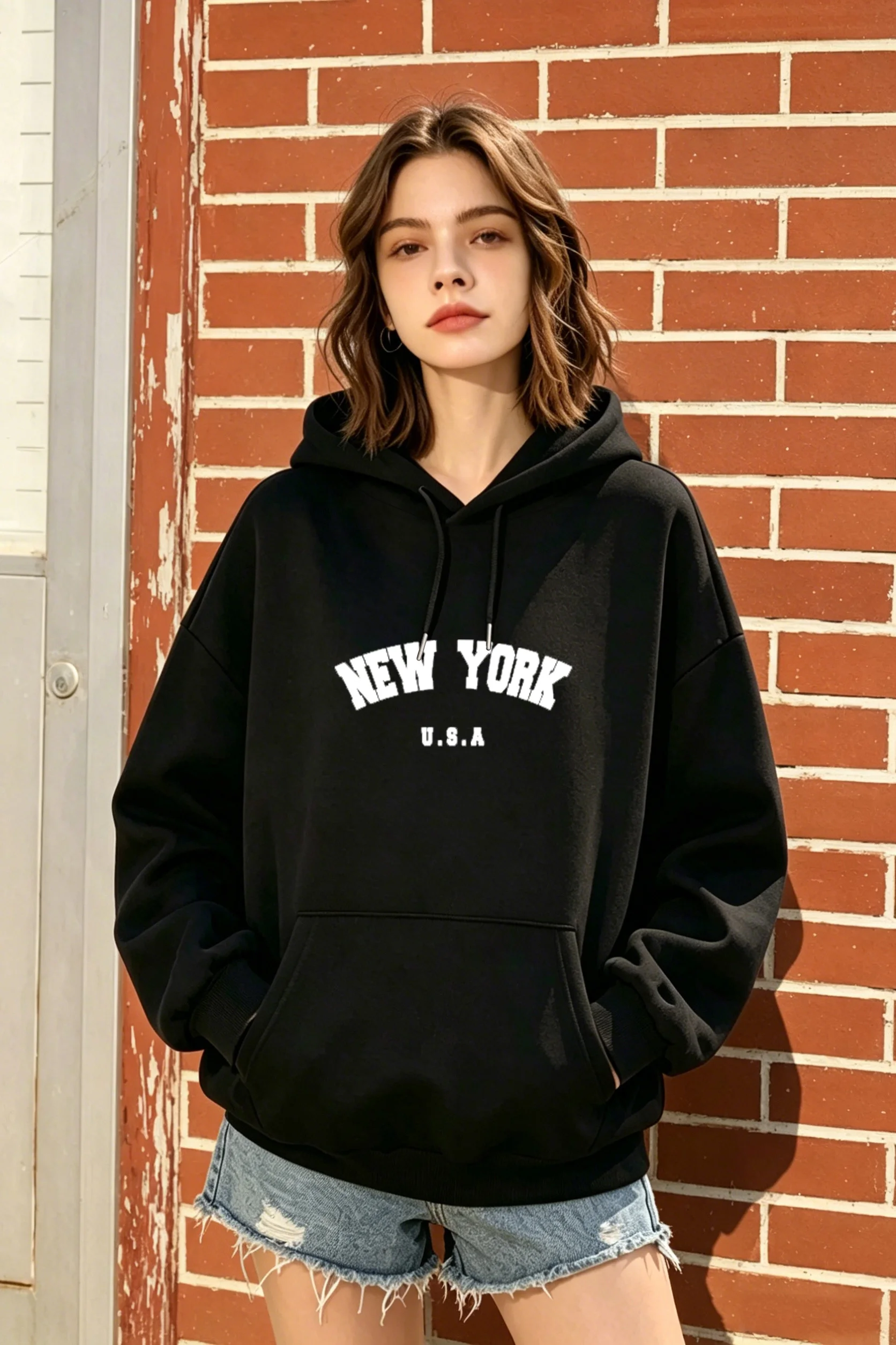 Women's Winter Ins Style Loose Hoodie, "New York" Print, 3 Colors Available
Women's Winter Ins Style Loose Hoodie, "New York" Print, 3 Colors Available
