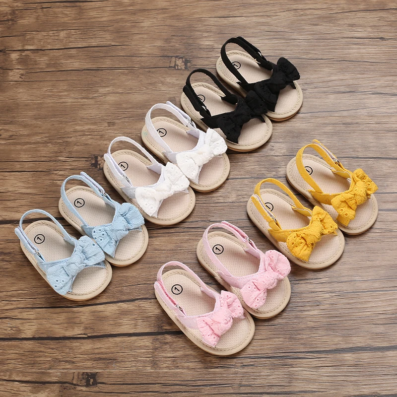 Cute Girl Baby Bow Sandals for Summer 0-18 Months Comfortable and Lightweight Outdoor Baby Shoes Casual Walking Shoes
Cute Girl Baby Bow Sandals for Summer 0-18 Months Comfortable and Lightweight Outdoor Baby Shoes Casual Walking Shoes