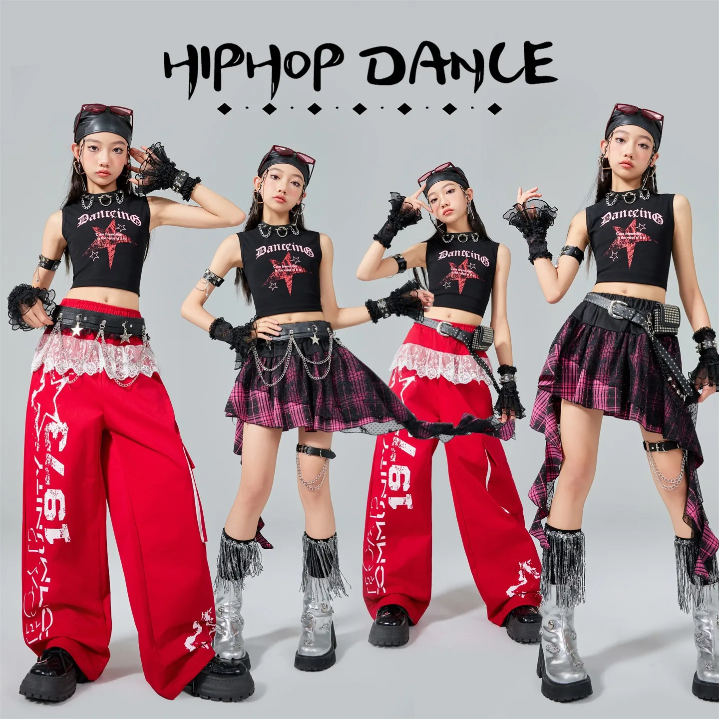 Новый костюм K-pop для выступлений для девочек, костюм черлидинга, джазового танца, детская крутая одежда в стиле хип-хоп, сценическая уличная одежда XS9988
Новый костюм K-pop для выступлений для девочек, костюм черлидинга, джазового танца, детская крутая одежда в стиле хип-хоп, сценическая уличная одежда XS9988
