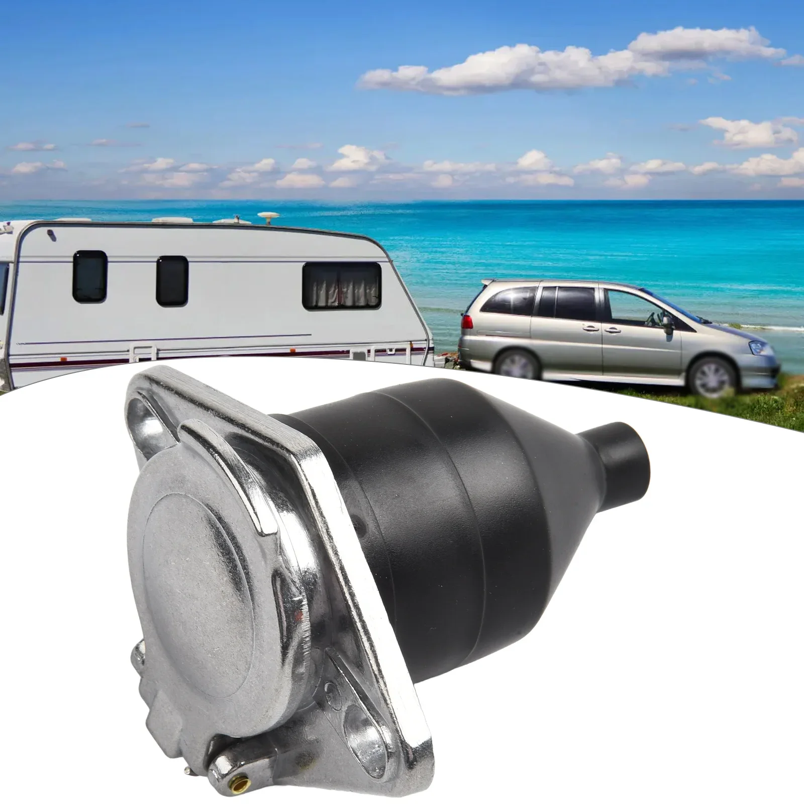 7 Pin Trailer Connector 1pcs 24V Black+Silver Brass Pins Plastic 7-Pin Trailer Socket For Car Semi Trailer Truck
7 Pin Trailer Connector 1pcs 24V Black+Silver Brass Pins Plastic 7-Pin Trailer Socket For Car Semi Trailer Truck