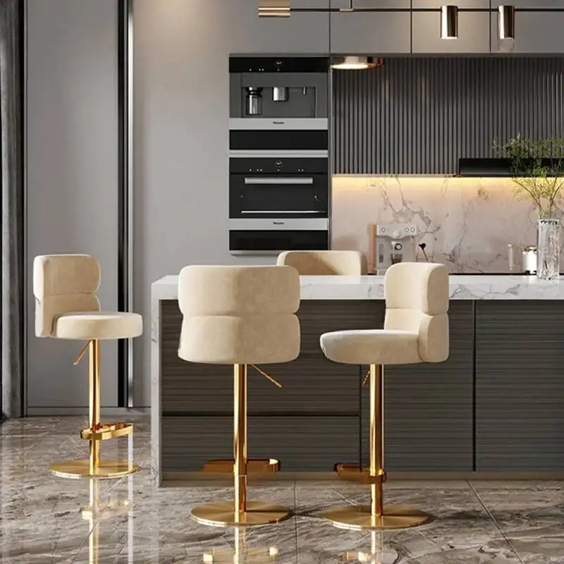Gold Metalic Bar Chairs Adjustable Patio Fashion Waiting Bar Chairs Nordic Counter sillas para barra de cocina Salon Furniture
Gold Metalic Bar Chairs Adjustable Patio Fashion Waiting Bar Chairs Nordic Counter sillas para barra de cocina Salon Furniture