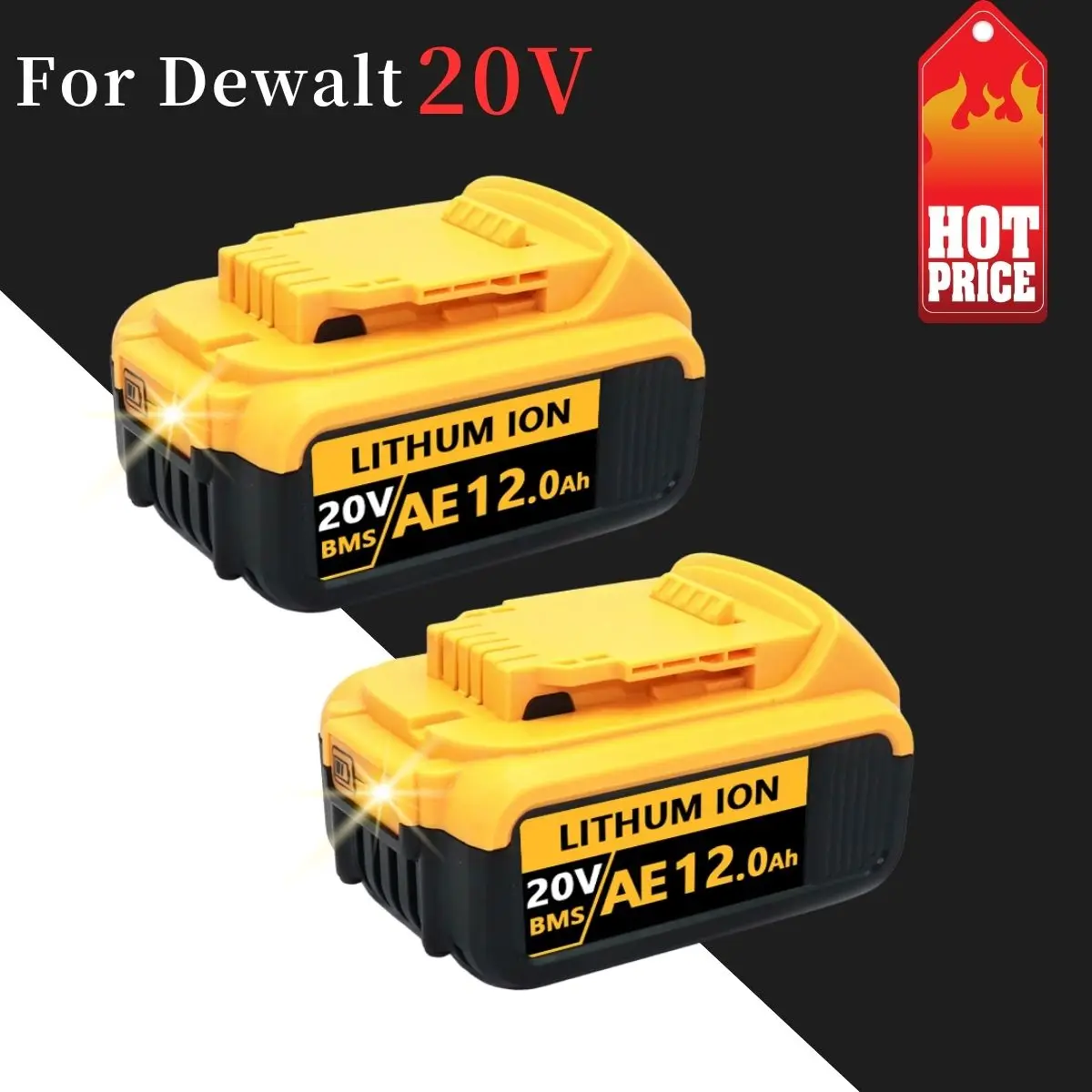 DCB200 20V Battery For dewalt power Tools 18V 12Ah rechargeable electric tool Lithium batteries 20V 18Volt 18v 12Ah
DCB200 20V Battery For dewalt power Tools 18V 12Ah rechargeable electric tool Lithium batteries 20V 18Volt 18v 12Ah
