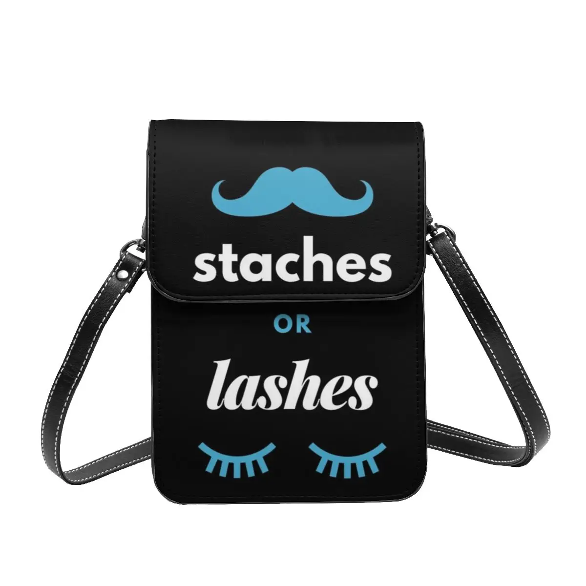 Staches And Lashes Shoulder Bag Make Up Female Gifts Mobile Phone Bag Reusable Leather Office Bags
Staches And Lashes Shoulder Bag Make Up Female Gifts Mobile Phone Bag Reusable Leather Office Bags