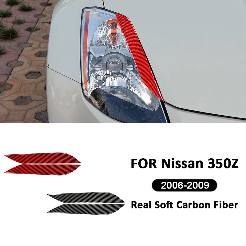 Carbon Fiber 2PCS Car Headlight Trim Strips Anti-Scratch Frame Exterior Decoration Sticker For Nissan 350Z 2006-2009
Carbon Fiber 2PCS Car Headlight Trim Strips Anti-Scratch Frame Exterior Decoration Sticker For Nissan 350Z 2006-2009