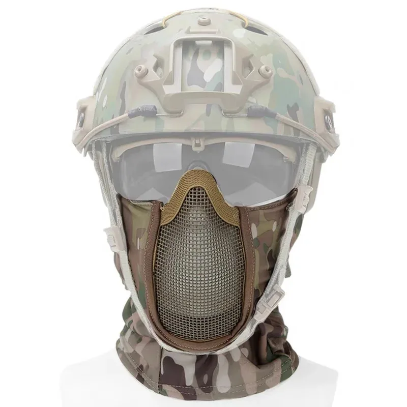 Hunting Protective Headgear Tactical Balaclava Cap Combat Full Face Mesh Mask Airsoft Paintball Masks CS Game Helmet Liner Cap
Hunting Protective Headgear Tactical Balaclava Cap Combat Full Face Mesh Mask Airsoft Paintball Masks CS Game Helmet Liner Cap