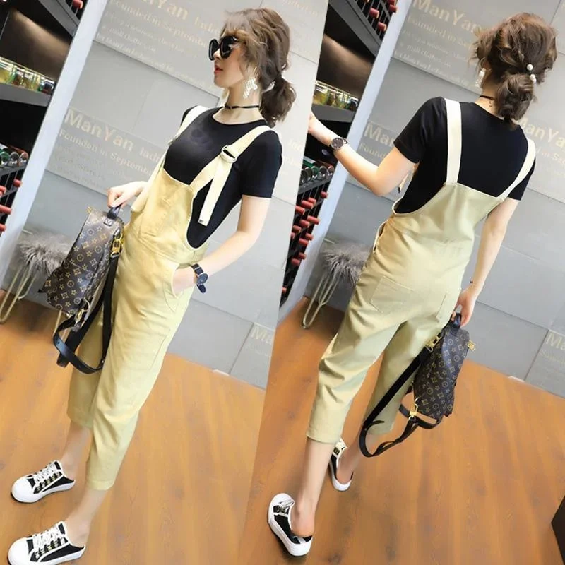 Women's Strap Pants Suit Summer and Summer New 2 Two Piece Set Korean Version Cute Tops Slim Cropped Trousers Outfits for Women
Women's Strap Pants Suit Summer and Summer New 2 Two Piece Set Korean Version Cute Tops Slim Cropped Trousers Outfits for Women