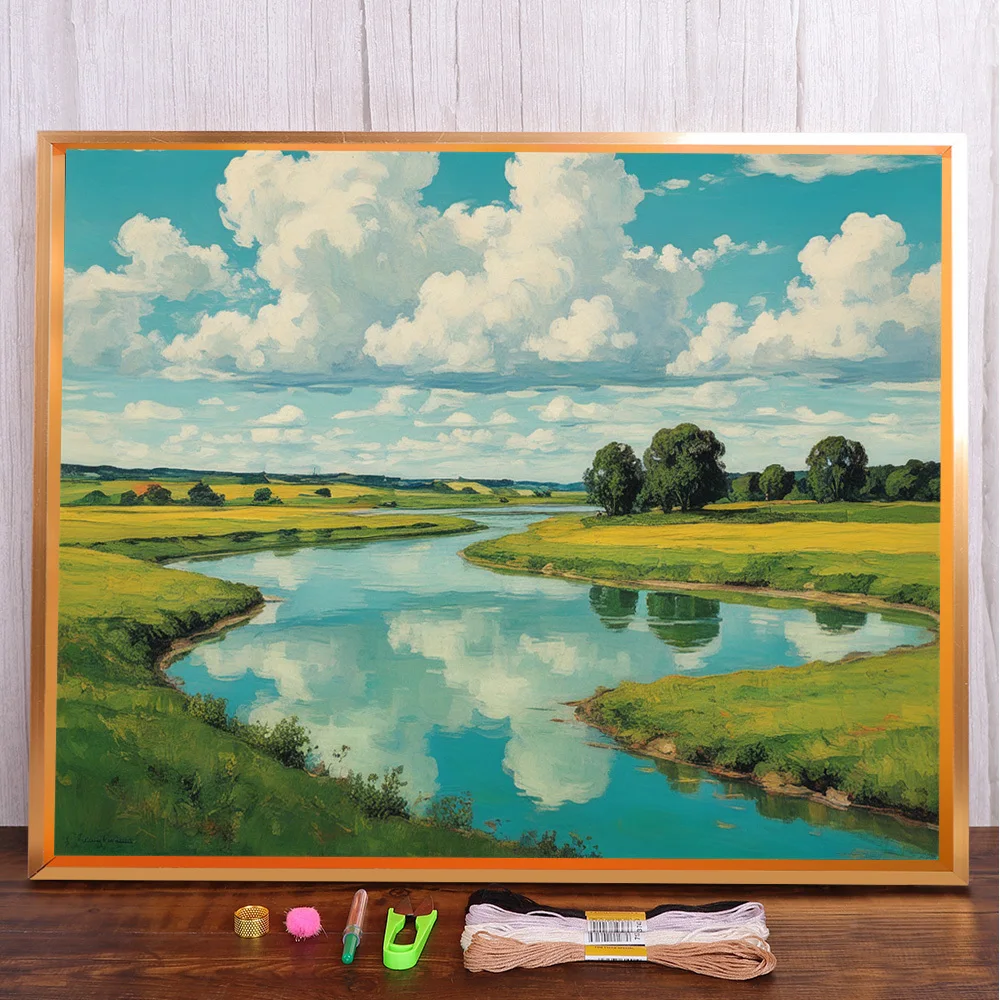 Landscape Spring River Cross-Stitch Embroidery Complete Kit Sewing Knitting Painting Hobby Promotions Jewelry Home Decor
Landscape Spring River Cross-Stitch Embroidery Complete Kit Sewing Knitting Painting Hobby Promotions Jewelry Home Decor