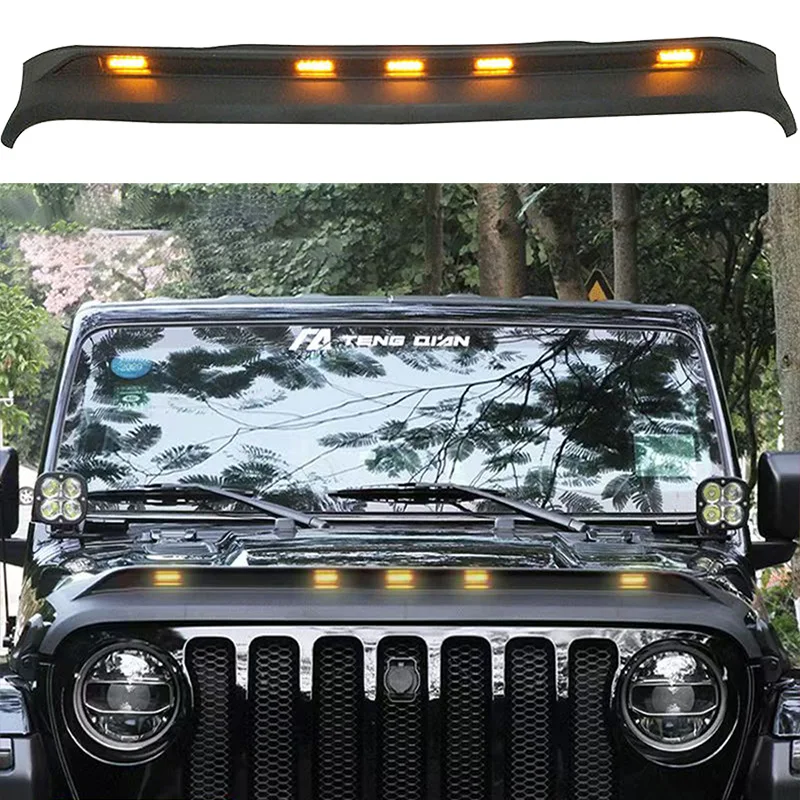 Lantsun JL1153 Sand Stone Guard Block with LED Front/Rear Car Deflector Protector Cover Stone Deflector for Jeep for Wrangler JL
Lantsun JL1153 Sand Stone Guard Block with LED Front/Rear Car Deflector Protector Cover Stone Deflector for Jeep for Wrangler JL