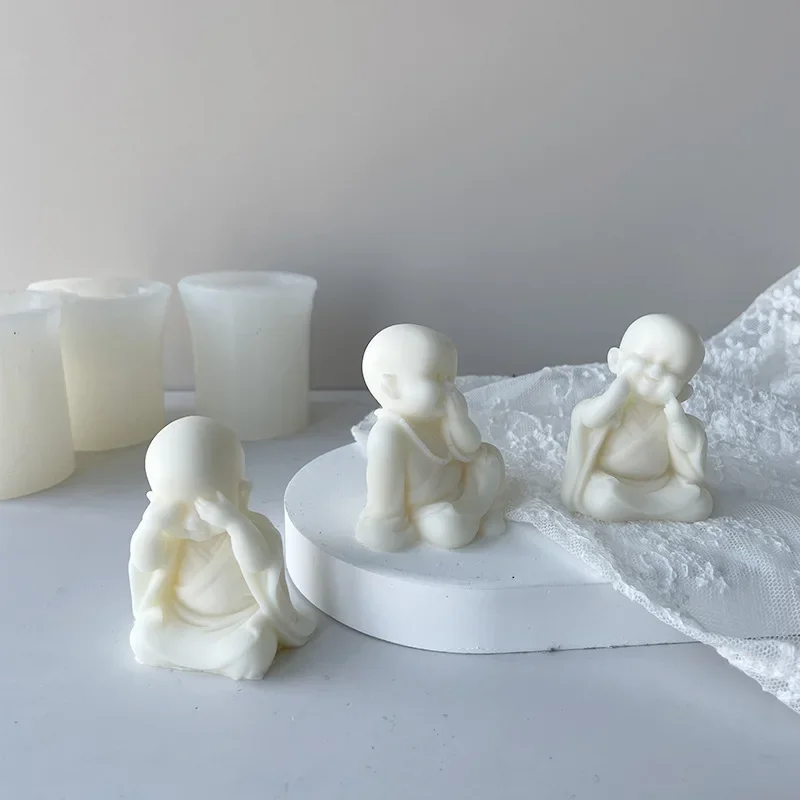 3D Monk Plaster Clay Candle Making Mould Buddha Statue Crafts Decoration Monk Silicone Mold
3D Monk Plaster Clay Candle Making Mould Buddha Statue Crafts Decoration Monk Silicone Mold