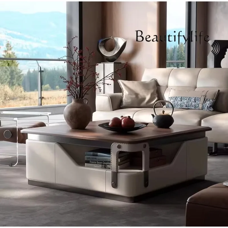 H45 Italian Light Luxury Villa High-end Coffee Table Modern Minimalist Living Room Home Solid Wood Square Coffee Table
H45 Italian Light Luxury Villa High-end Coffee Table Modern Minimalist Living Room Home Solid Wood Square Coffee Table