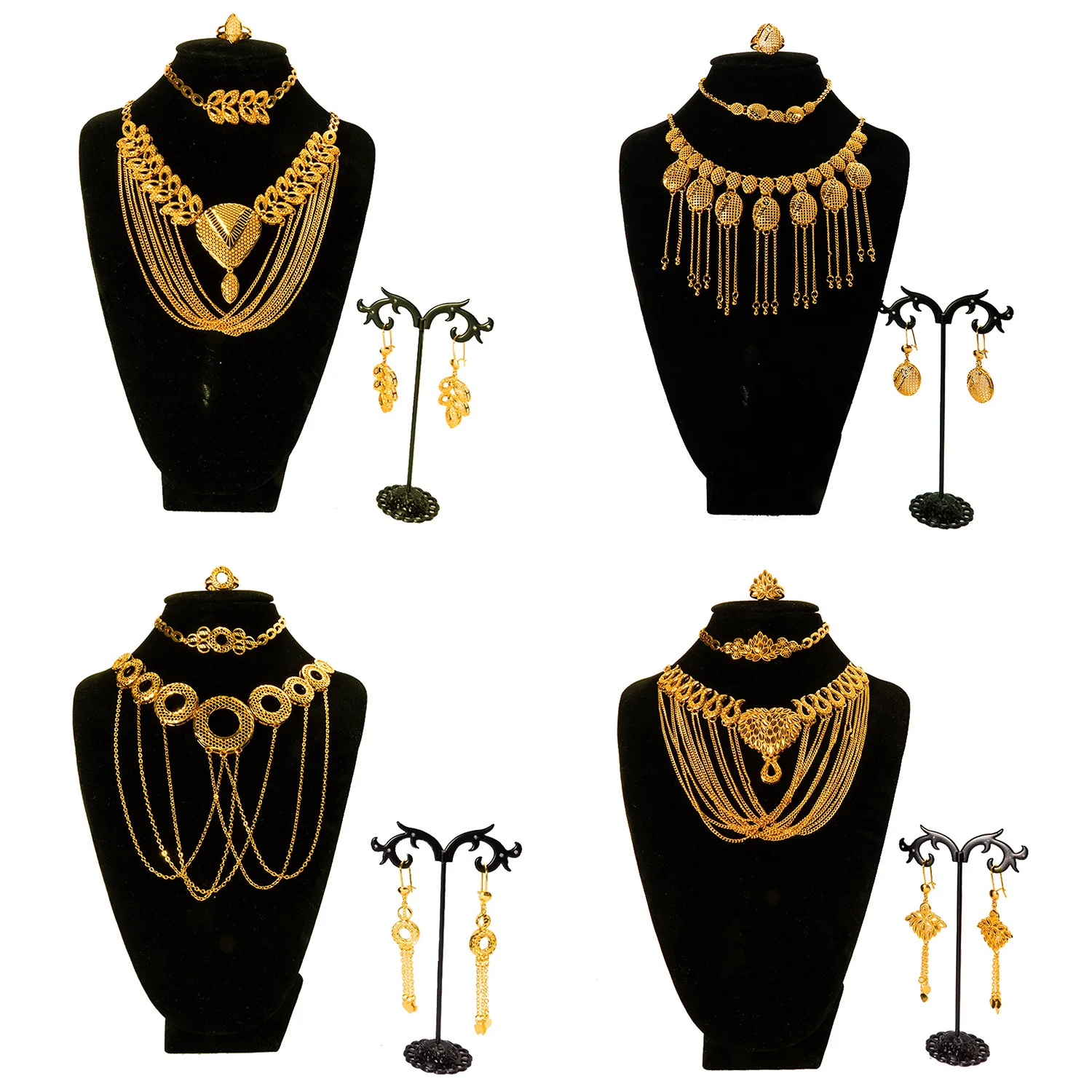 9999 Gold Jewelry Set - African Bride Necklace, Bracelet, Earrings, Ring Set - Jewelry
9999 Gold Jewelry Set - African Bride Necklace, Bracelet, Earrings, Ring Set - Jewelry