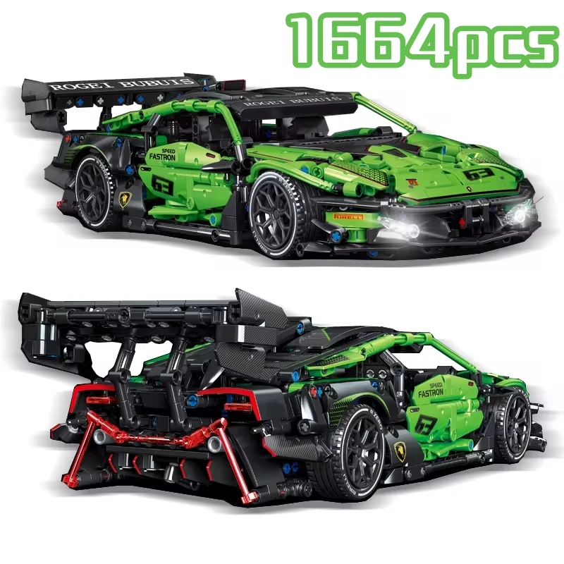 1644PCS Technical Super Speed Sport Car Building Blocks Famous Race Vehicle Model Lamborghinis Assemble Bricks Toys For Children
1644PCS Technical Super Speed Sport Car Building Blocks Famous Race Vehicle Model Lamborghinis Assemble Bricks Toys For Children