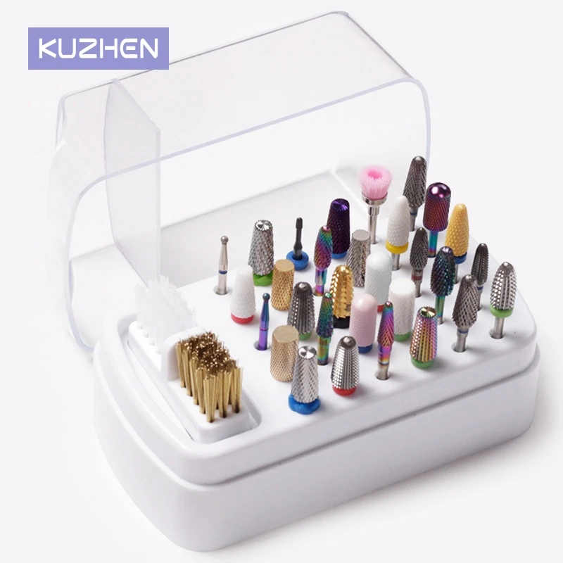 2 in 1 30 Holes Nail Drill Bit Holder Care Case Cutters Stand Container Manicure Organizer Empty Storage Box Nails Accessories
2 in 1 30 Holes Nail Drill Bit Holder Care Case Cutters Stand Container Manicure Organizer Empty Storage Box Nails Accessories