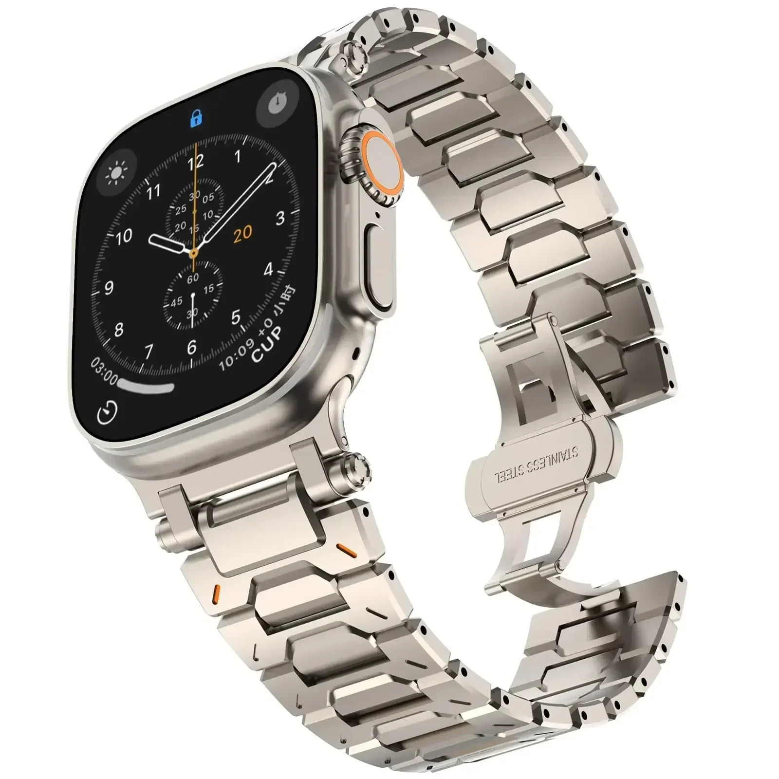 Ультра-ремешок из нержавеющей стали для Apple Watch Band 44 мм S10 46 мм 45 мм Металлический ремешок для часов Iwatch Series Ultra 2/9 8 7 6 5 Se Браслет
Ультра-ремешок из нержавеющей стали для Apple Watch Band 44 мм S10 46 мм 45 мм Металлический ремешок для часов Iwatch Series Ultra 2/9 8 7 6 5 Se Браслет