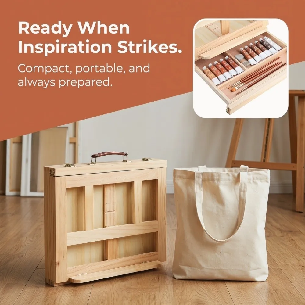 Folding Artist Easel Adjustable Portable Art Support Rack with Drawer Art Storage Frame Indoor Sketch Drafting
Folding Artist Easel Adjustable Portable Art Support Rack with Drawer Art Storage Frame Indoor Sketch Drafting
