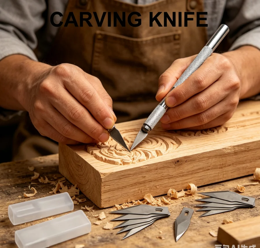 DIY Aluminum Alloy Hand Carving Knife For Model Making Metal Knife Woodcarving Handmade Cutting Paper Carving Tools Accessories
DIY Aluminum Alloy Hand Carving Knife For Model Making Metal Knife Woodcarving Handmade Cutting Paper Carving Tools Accessories