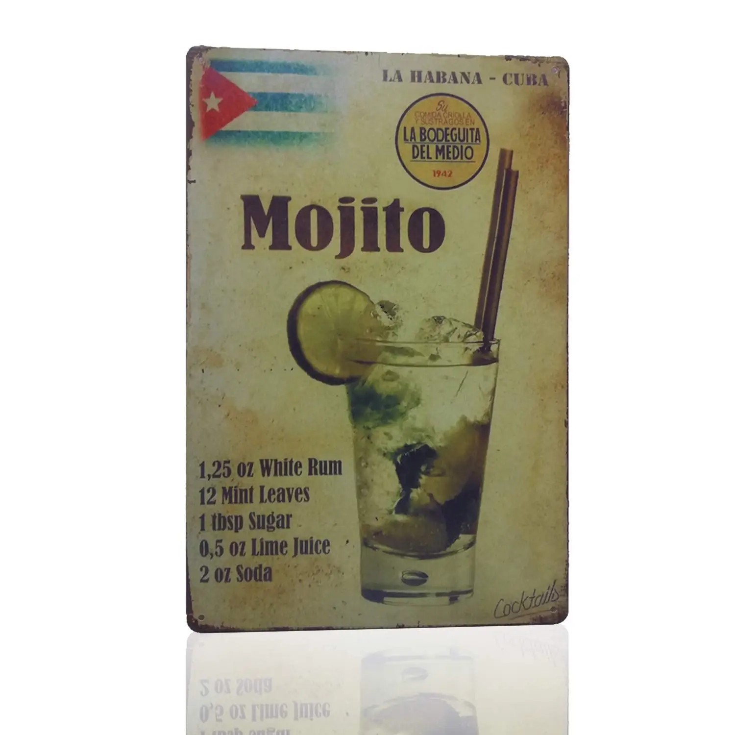 Жестяной знак Mojito La Habana Куба Mojito в стиле ретро, металлический декор для бара, 8X12 дюймов
Жестяной знак Mojito La Habana Куба Mojito в стиле ретро, металлический декор для бара, 8X12 дюймов