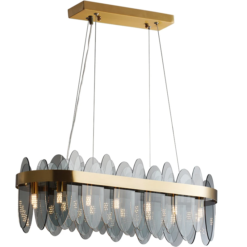 New restaurant chandelier post-modern simple fashion glass minimalist Nordic restaurant light
New restaurant chandelier post-modern simple fashion glass minimalist Nordic restaurant light