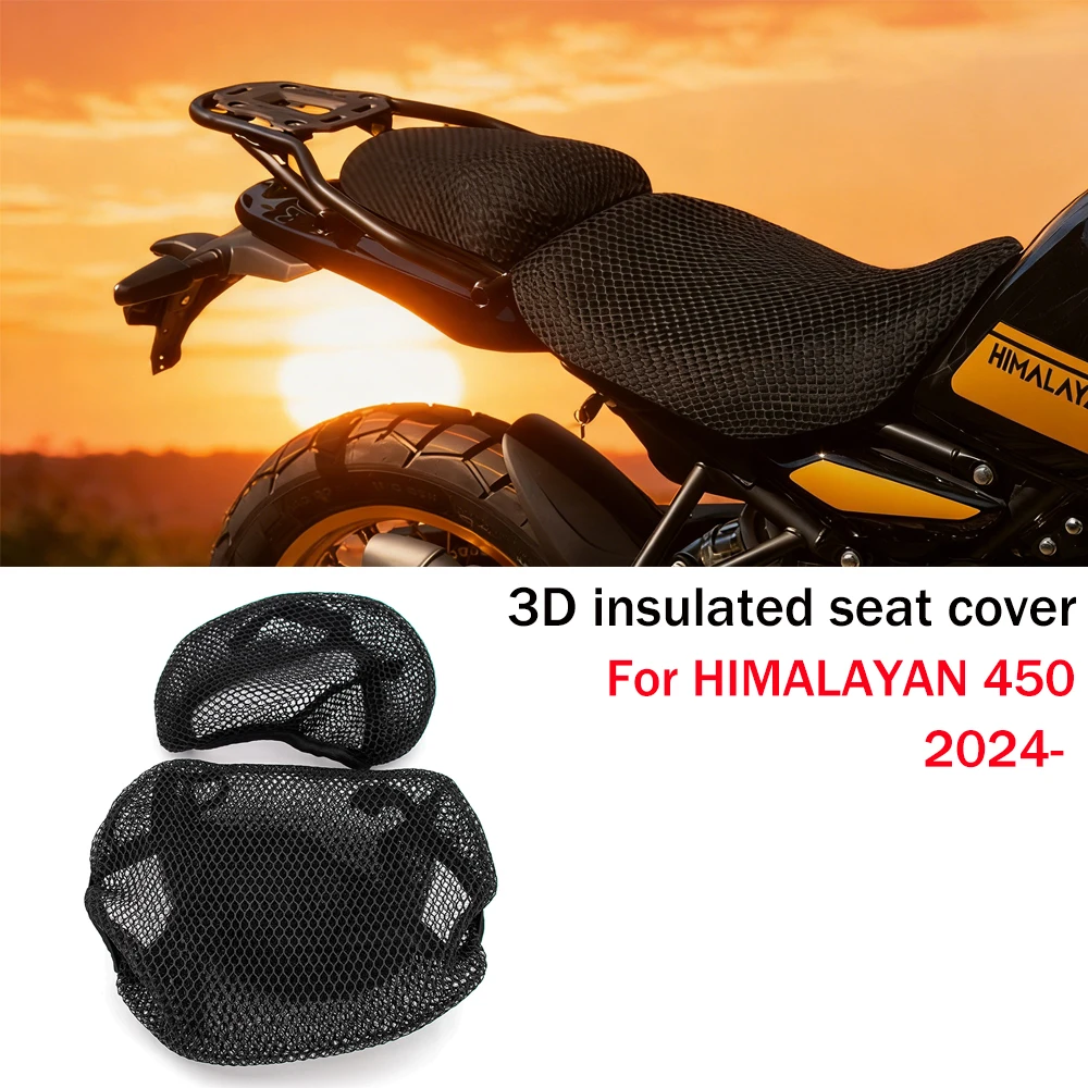 For ROYAL ENFIELD HIMALAYAN450 Motorcycle Seat Cover 3D Airflow Honeycomb Mesh Protect Cushion Nylon Non-Slip Kits HIMALAYAN 450
For ROYAL ENFIELD HIMALAYAN450 Motorcycle Seat Cover 3D Airflow Honeycomb Mesh Protect Cushion Nylon Non-Slip Kits HIMALAYAN 450