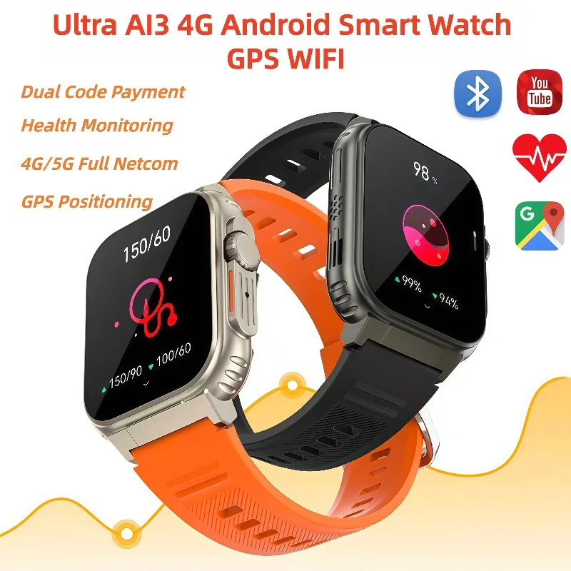 Microwear Ultra Ai3 Smart Watch S9 Ultra Google Play GPS WIFI Amoled HD Display 4G Calling Smartwatch Men
Microwear Ultra Ai3 Smart Watch S9 Ultra Google Play GPS WIFI Amoled HD Display 4G Calling Smartwatch Men