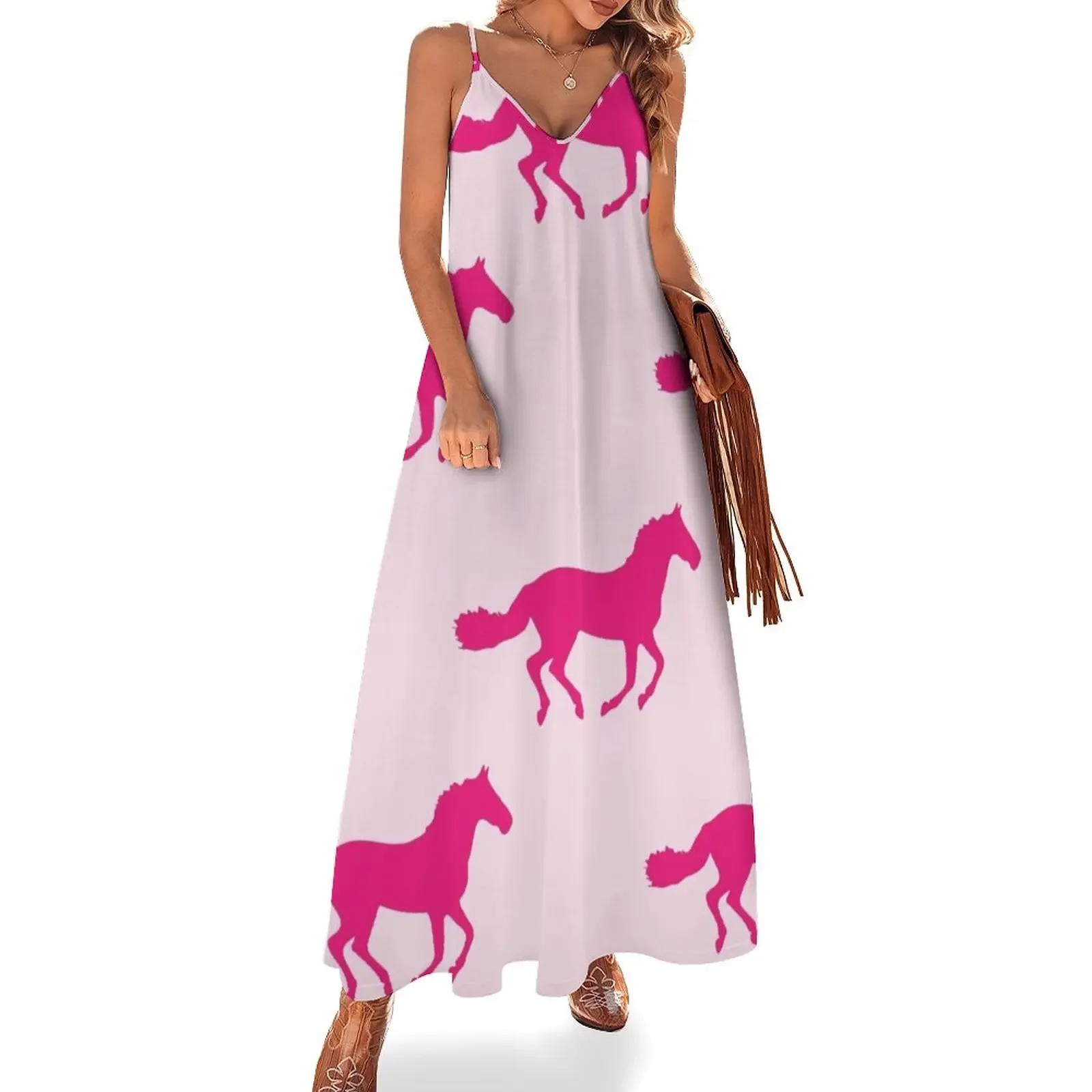 PINK GALLOPING HORSES Pop Art Sleeveless Dress women's summer clothing 2025 Women long dress dress women summer
PINK GALLOPING HORSES Pop Art Sleeveless Dress women's summer clothing 2025 Women long dress dress women summer