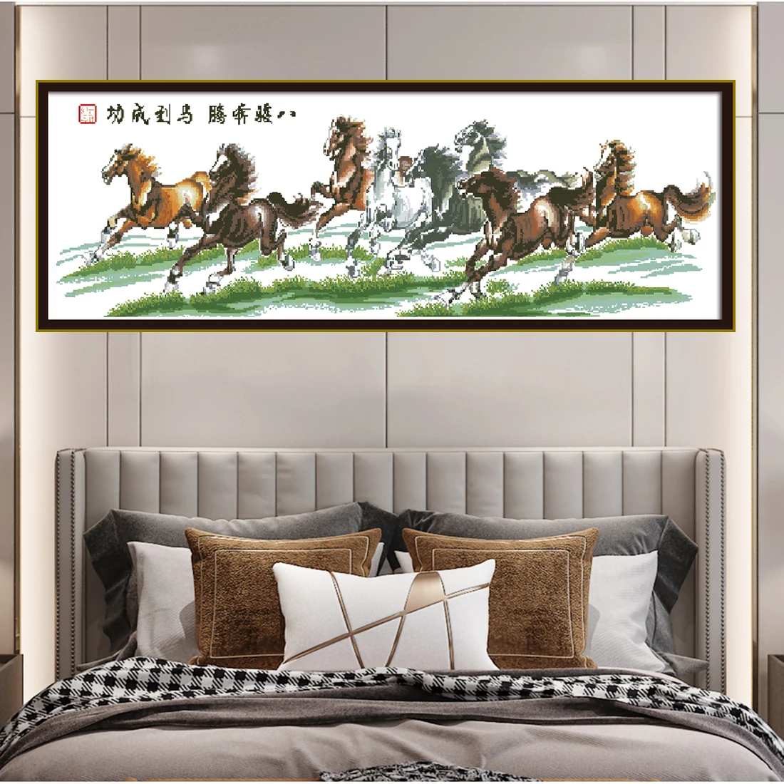 Printed Cross Stitch Set Manual DIY Easy Embroidery Crafts Handsome Horse Animal Pattern Living Room Decoration Hanging Picture
Printed Cross Stitch Set Manual DIY Easy Embroidery Crafts Handsome Horse Animal Pattern Living Room Decoration Hanging Picture
