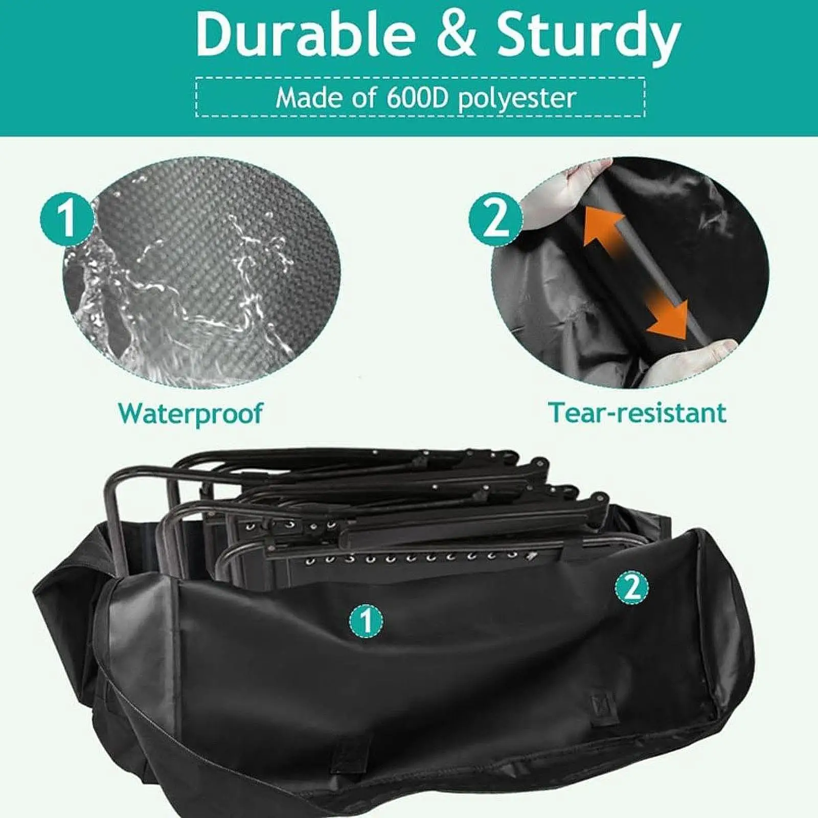 Cover Storage Bag Oxford Fabric Multipurpose for Traveling Large Capacity Black Tear Resistant 41.7x11x28.3inch
Cover Storage Bag Oxford Fabric Multipurpose for Traveling Large Capacity Black Tear Resistant 41.7x11x28.3inch