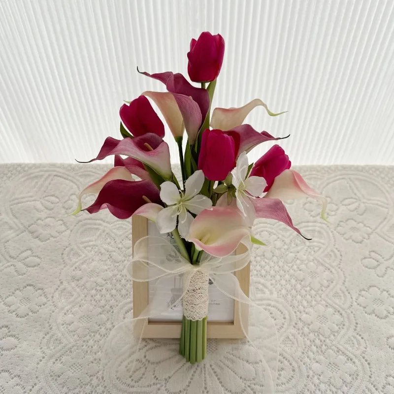 Korean small fresh pink calla lily simulation flower certificate wedding photography wedding decoration bridal bouquet
Korean small fresh pink calla lily simulation flower certificate wedding photography wedding decoration bridal bouquet