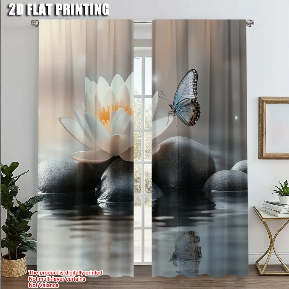 2pcs, Curtains&Window Treatment 2D print Lotus Pond Butterfly Polyester Woven (without rod) Versatile All Perfect for Bedroom &
2pcs, Curtains&Window Treatment 2D print Lotus Pond Butterfly Polyester Woven (without rod) Versatile All Perfect for Bedroom &